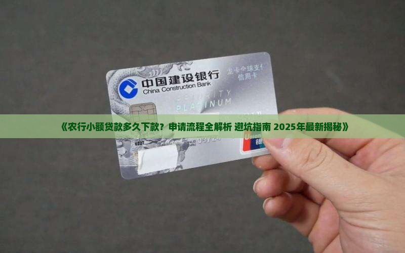 农行小额贷款多久下款 农行小额贷款多久下款