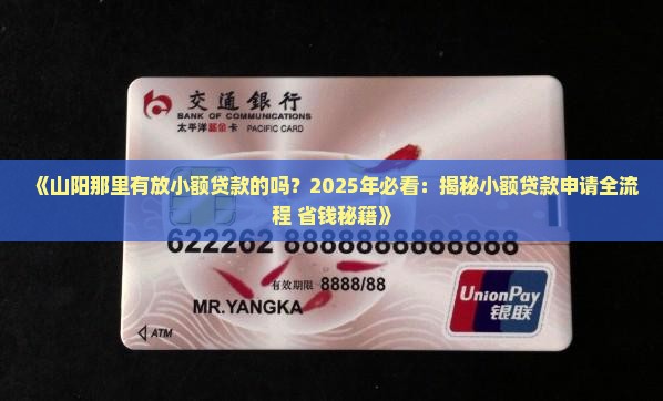 山阳那里有放小额贷款的吗