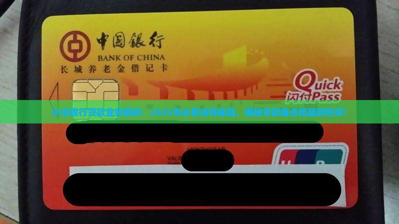 小米银行贷款业务