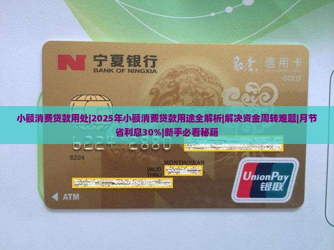 小额消费贷款用处