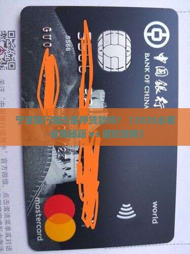 宁波银行可以质押贷款吗