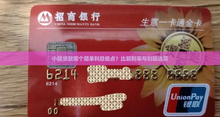 小额贷款哪个简单利息低点