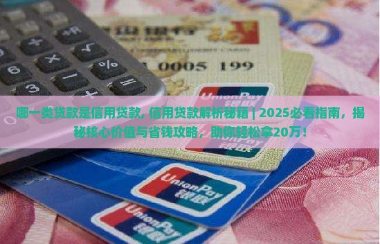 哪一类贷款是信用贷款