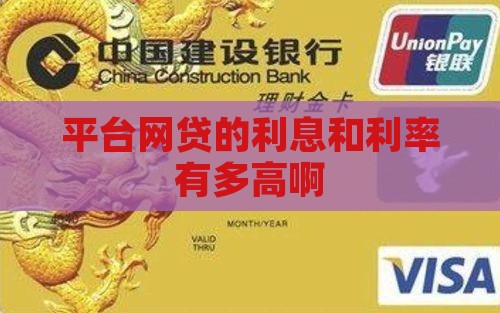 平台贷款的利息有多高啊