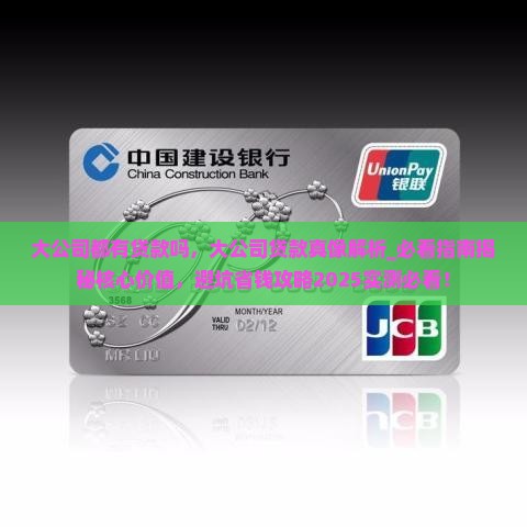 大公司都有贷款吗