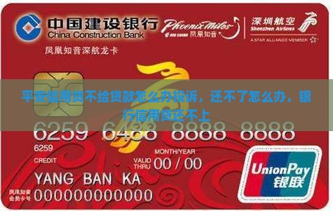 平安信用贷不给贷款