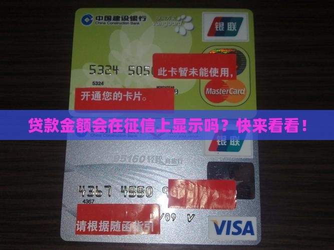 征信会看到贷款金额吗