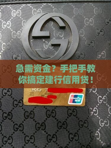 如何办建行的信用贷款