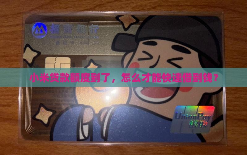 小米贷款有额度如何借钱