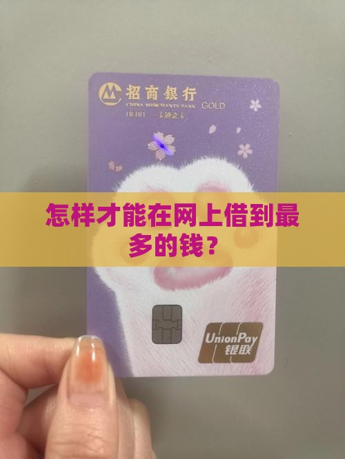 怎么在网上贷款最多
