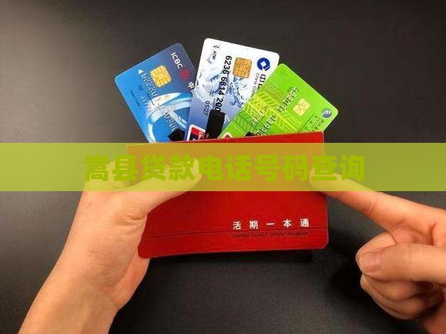 嵩县贷款手机号