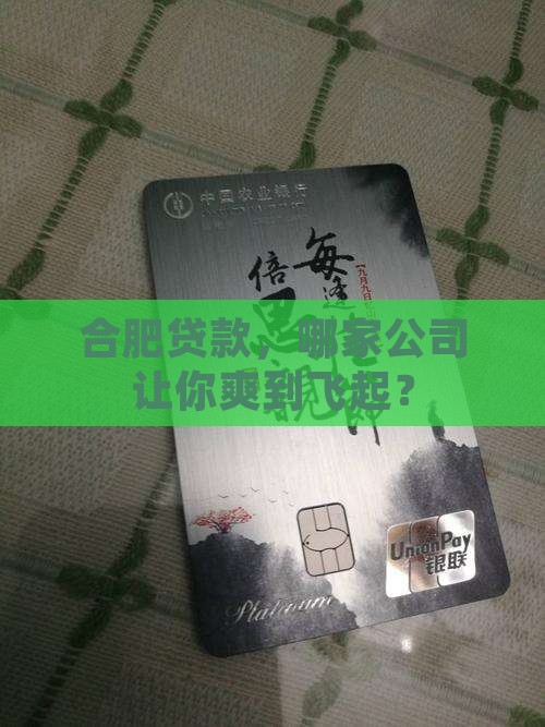 合肥贷款金融公司