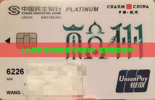 十九周岁银行贷款