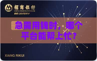 在哪个平台可以临时贷款