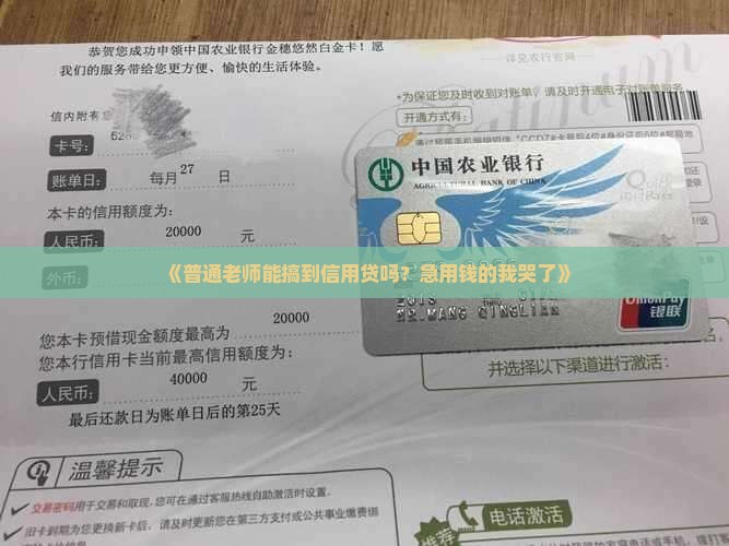 在职的老师可以信用贷款吗