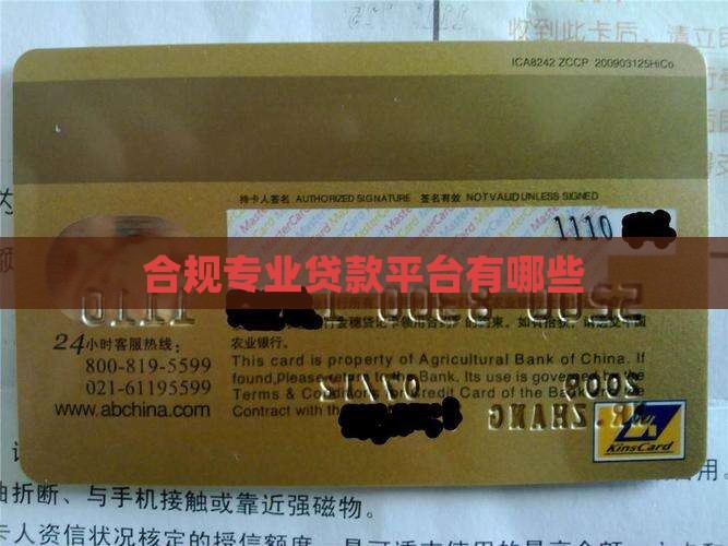 合规专业贷款平台