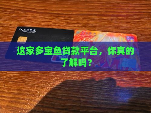 多宝鱼贷款平台是哪家