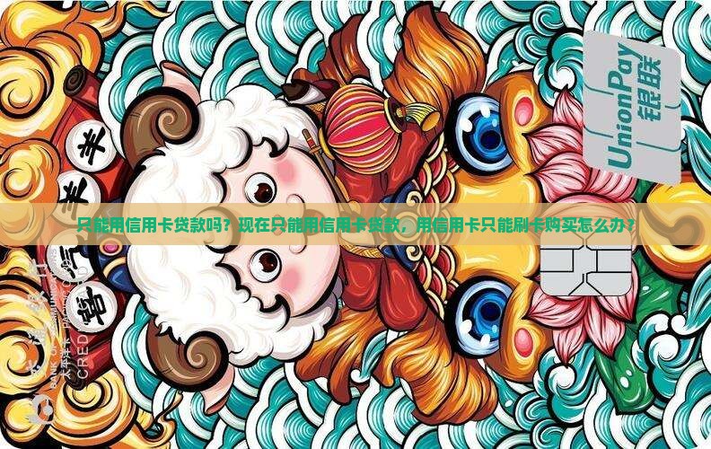 只能用信用卡贷款吗