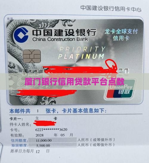 厦门信用贷款点数