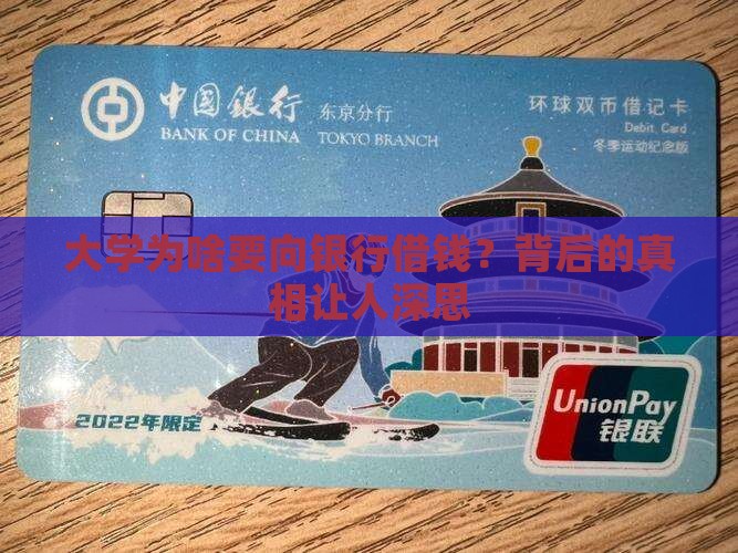 大学从银行贷款
