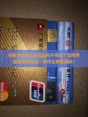 小额贷款多少万元以内不用还？如何界定免还款额度？有什么前提条件？