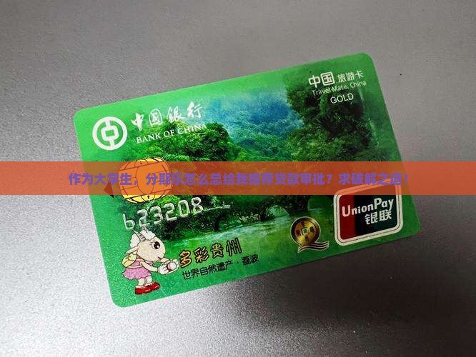 分期乐怎么全是贷款审批