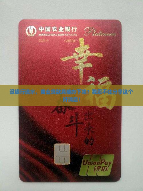 商业贷款无银行流水
