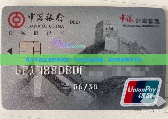 哪个平台企业好贷款的