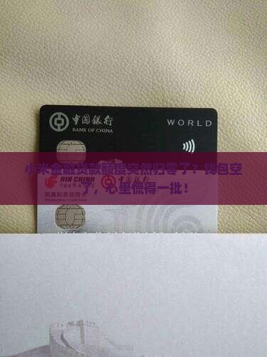 小米金融贷款额度归零