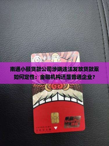 南通市小额贷款案