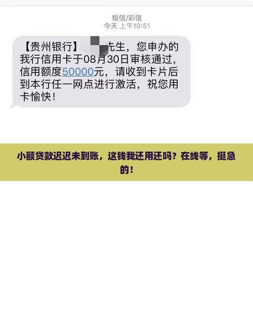 小额贷款不到账要还款吗