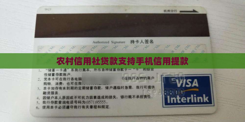 农村信用社贷款网上提款