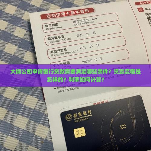 大埔公司银行贷款