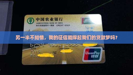 夫妻单方征信能贷款吗