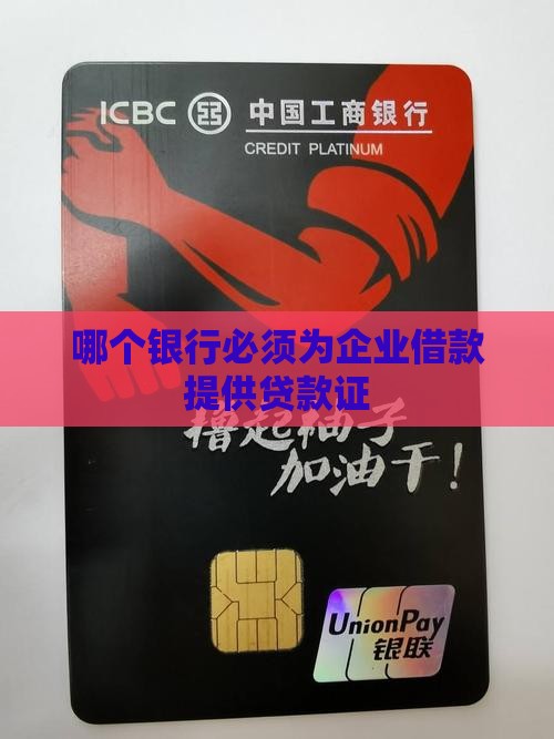 哪个银行有贷款证