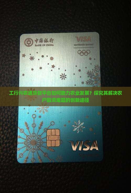 工行兴农通是啥贷款平台