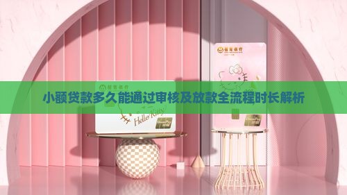 小额贷款多久能通过审核