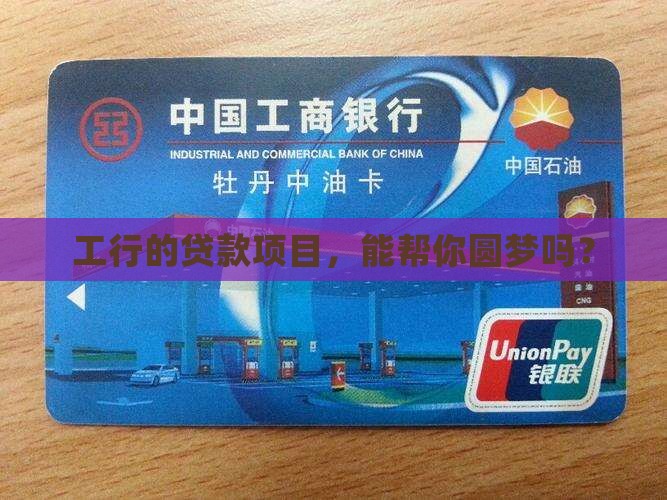 工行银行贷款项目