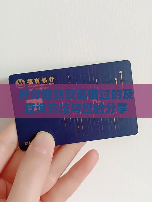 好分期贷款谁借过的