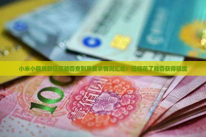 小米小额贷款征信