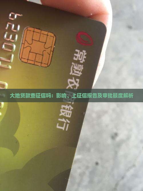 大地贷款查征信吗