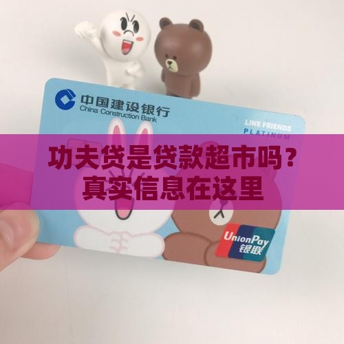 功夫贷是贷款超市吗