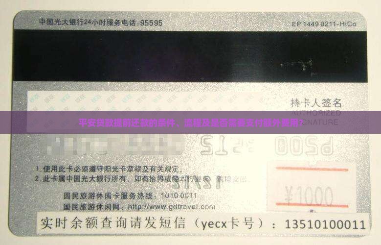 平安贷款能提前还款吗