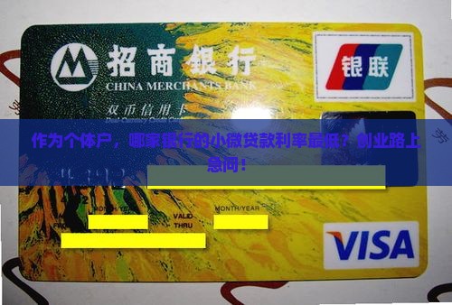 哪个银行小微贷款好