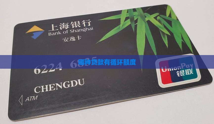 哪种贷款有循环额度 哪种贷款有循环额度