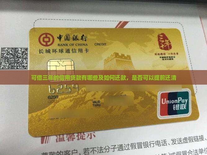可借三年的信用贷款