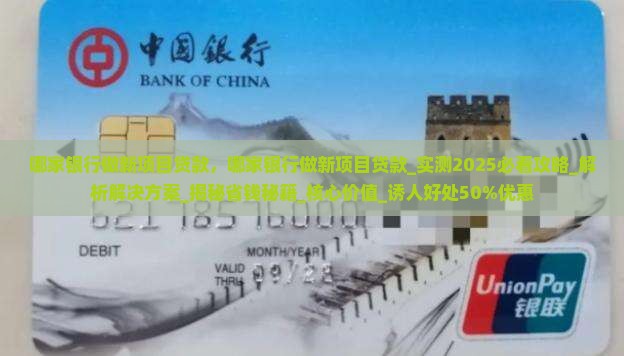哪家银行做新项目贷款