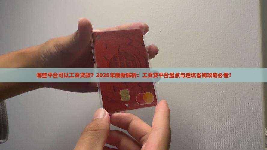 哪些平台可以工资贷款