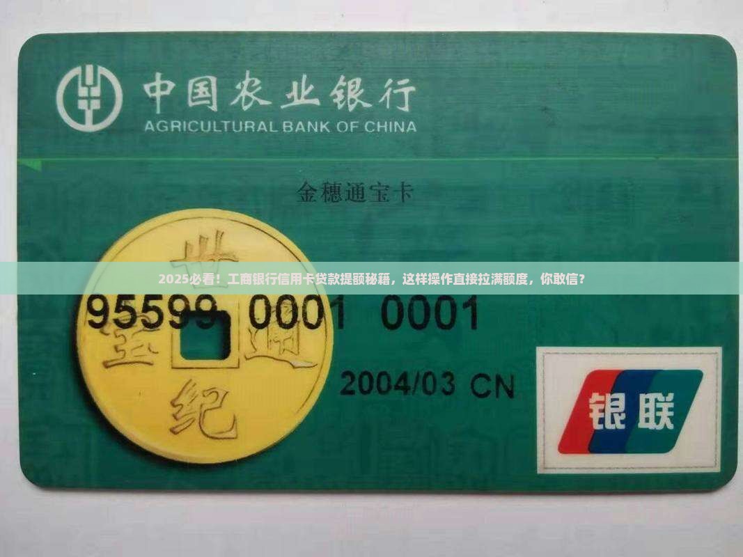 工商银行信用卡贷款提额