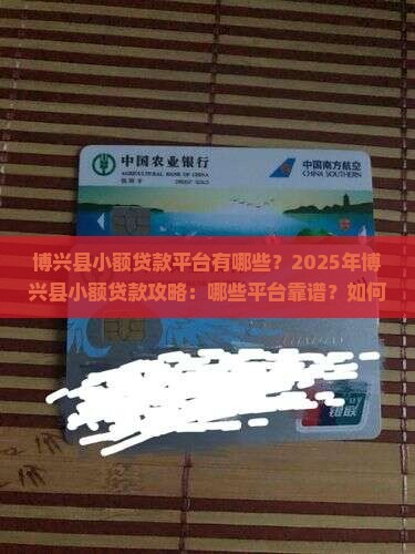 博兴县小额贷款有哪些平台
